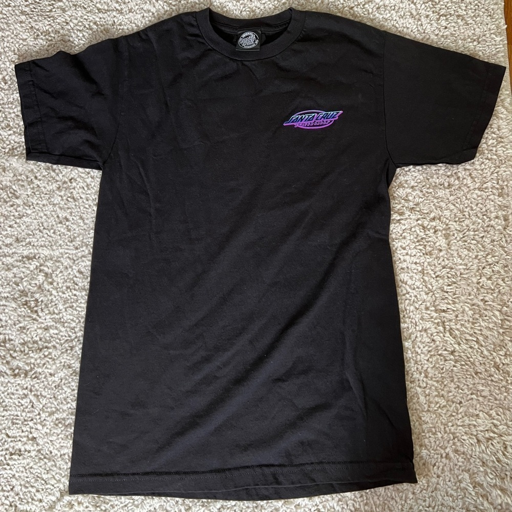 Men’s Small Black Santa Cruz Short Sleeve Tee